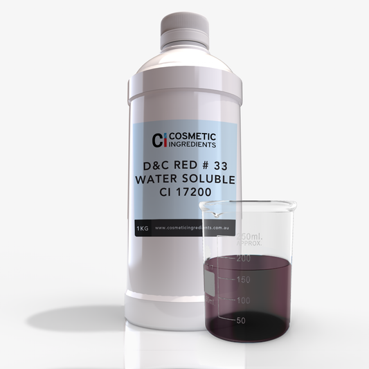 D&C RED # 33 WATER SOLUBLE CI 17200 (1.0% SOLN)